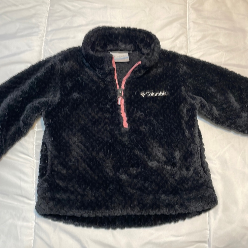 3T girls Black Colombia Fleece